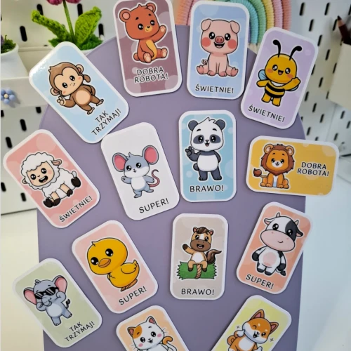 2 magnesy motywacyjne- uniwersalne zwierzęta.webp