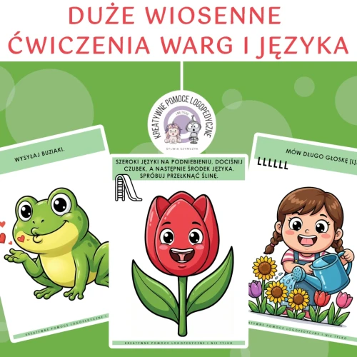 OKŁADKA zestawu duże wiosenne ćwiczenia warg i języka.webp