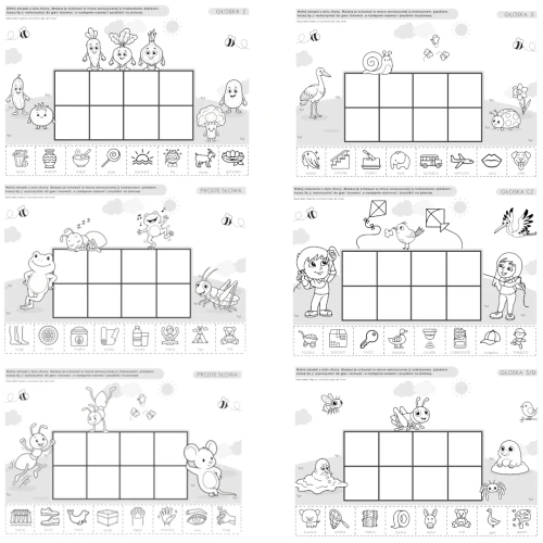 2 podgląd zestawu WIOSENNE WYTNIJ I PRZYKLEJ- GŁOSKI I PROSTE SŁOWA.webp