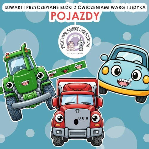 okładka zestawu z ćwiczeniami warg i języka- POJAZDY.webp